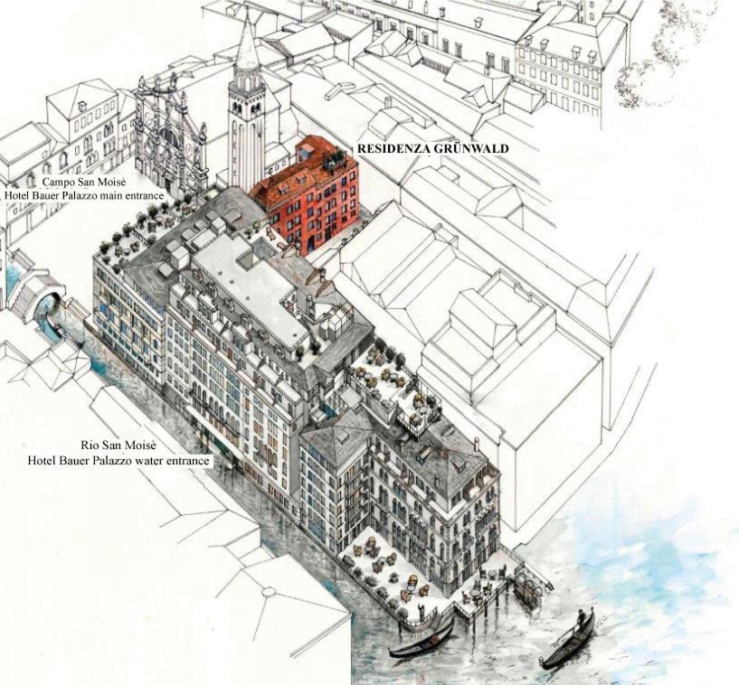 Residenza Grunwald Hotel Venedig Eksteriør billede